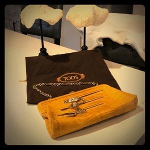 Unique, one-of-kind Tod’s snakeskin small purse!